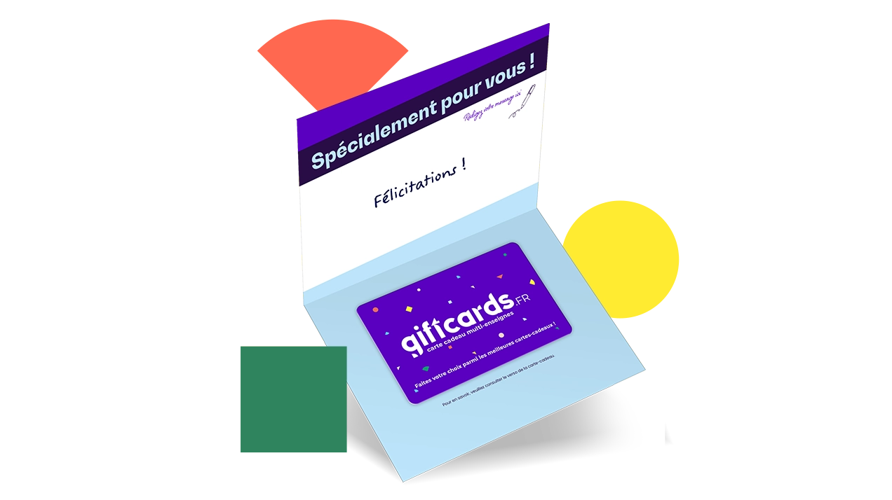 Bons d'entreprise avec message personnel